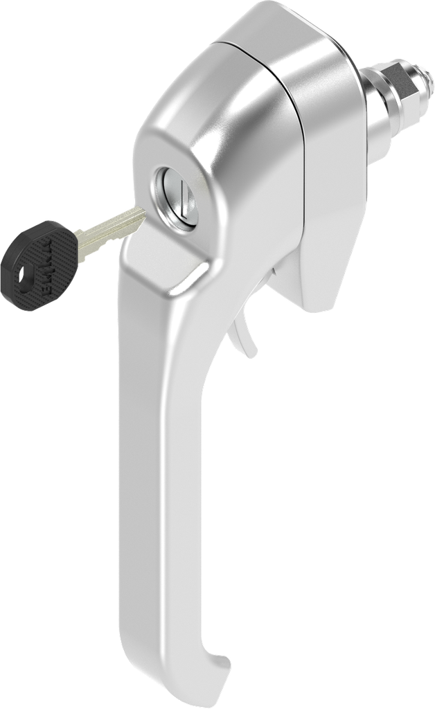 Heavy duty latch keyed EK 333 and for padlock, Stainless steel AISI 316