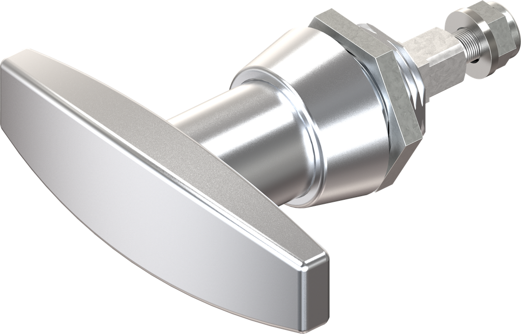 T-handle, non-keyed, Zinc die chrome-plated