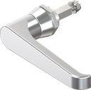 L-handle non-keyed, Zinc die chrome-plated