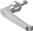 L-handle keyed EK 333, Zinc die chrome-plated