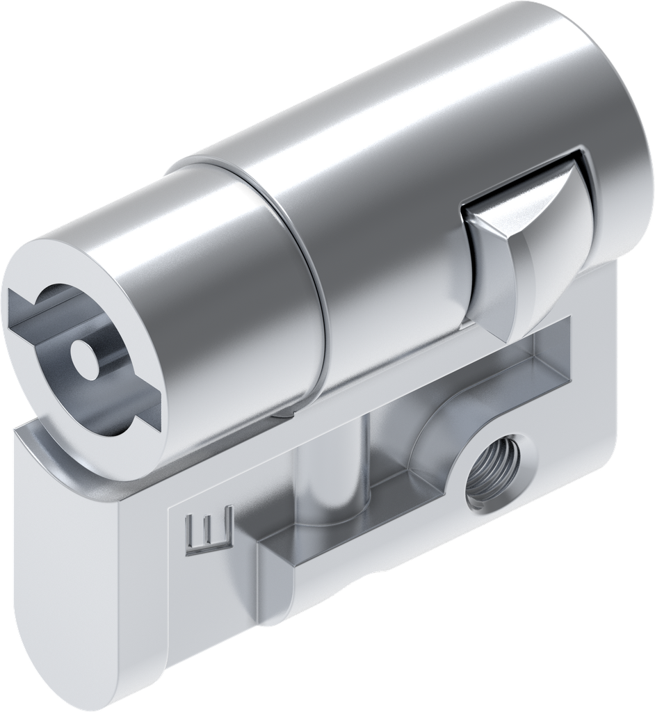 Profile half cylinder with insert double bit 3, Zinc die chrome-plated