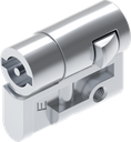 Profile half cylinder with insert double bit 3, Zinc die chrome-plated