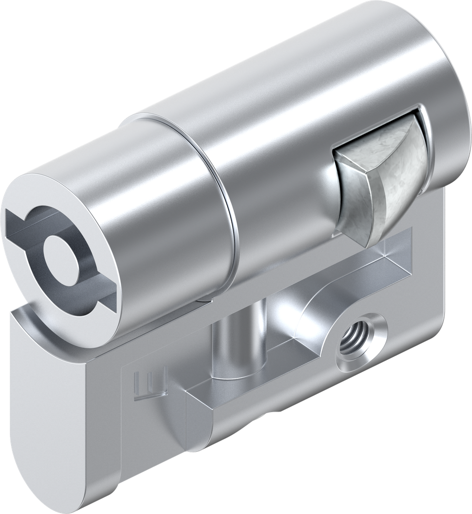 Profile half cylinder with insert double bit 5, Zinc die chrome-plated