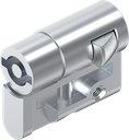 Profile half cylinder with insert double bit 5, Zinc die chrome-plated