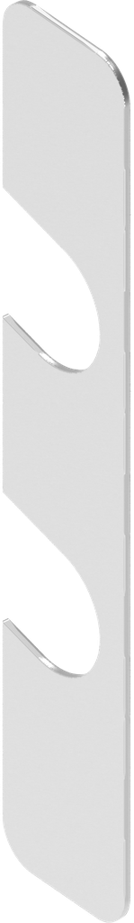 Onderlegplaat t = 0,5 mm, RVS 304