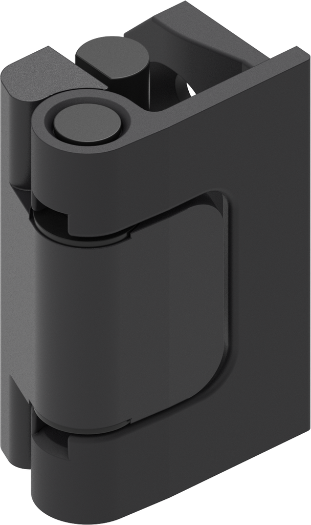 180° Hinge, Zinc die and polyamide black