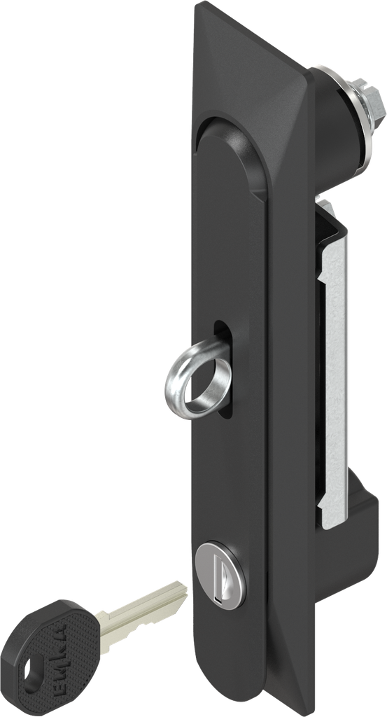 Swinghandle 1150, keyed different, and for padlock, Zinc die black powder-coated