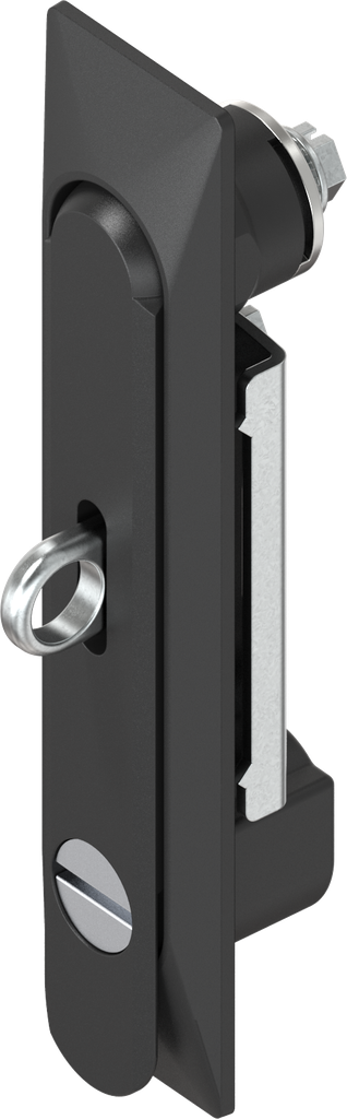 Swinghandle 1150 with insert slot 2 x 4 and for padlock, Zinc die black powder-coated