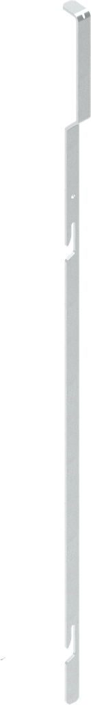 tringle plate 14x3 à encoche pour passages étroits inférieurs, acier zingué