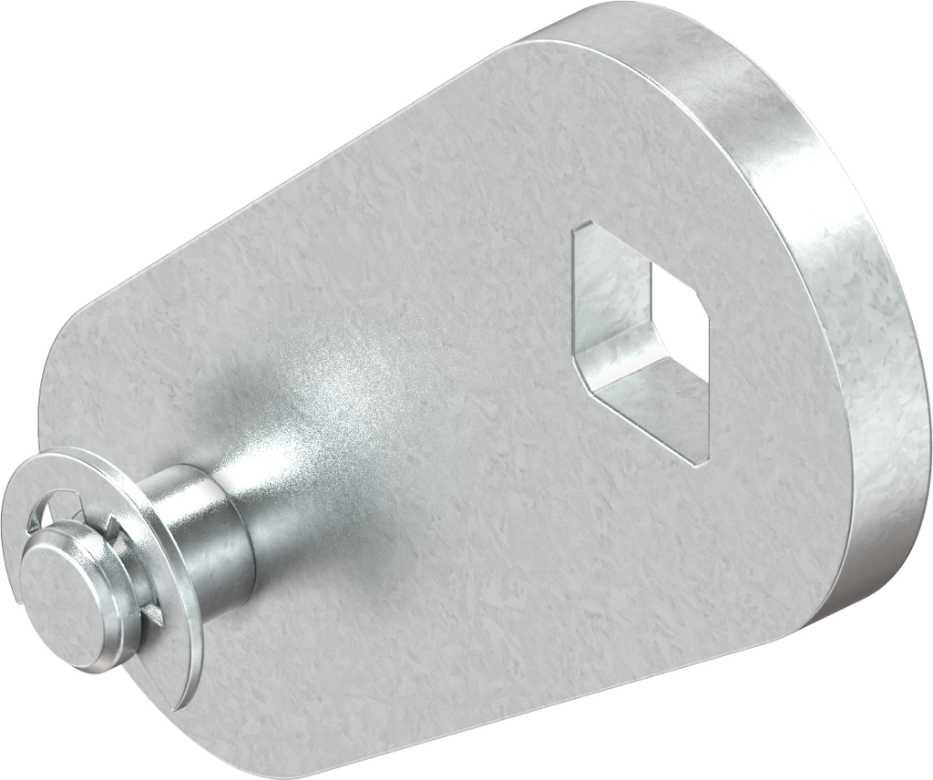 Rod control for multi-point locking, Steel zinc-plated