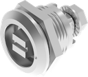 Quarter turn railway version with marking, Stainless steel AISI 303