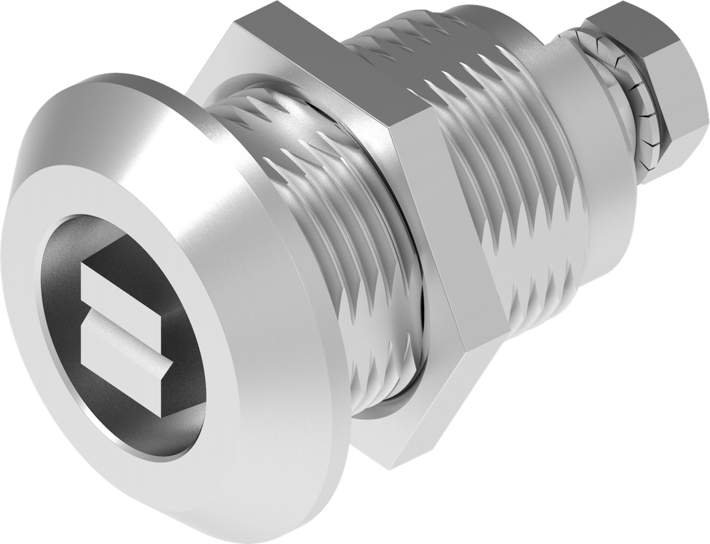 Quarter turn version railway in conformity with RIC, Stainless steel AISI 303