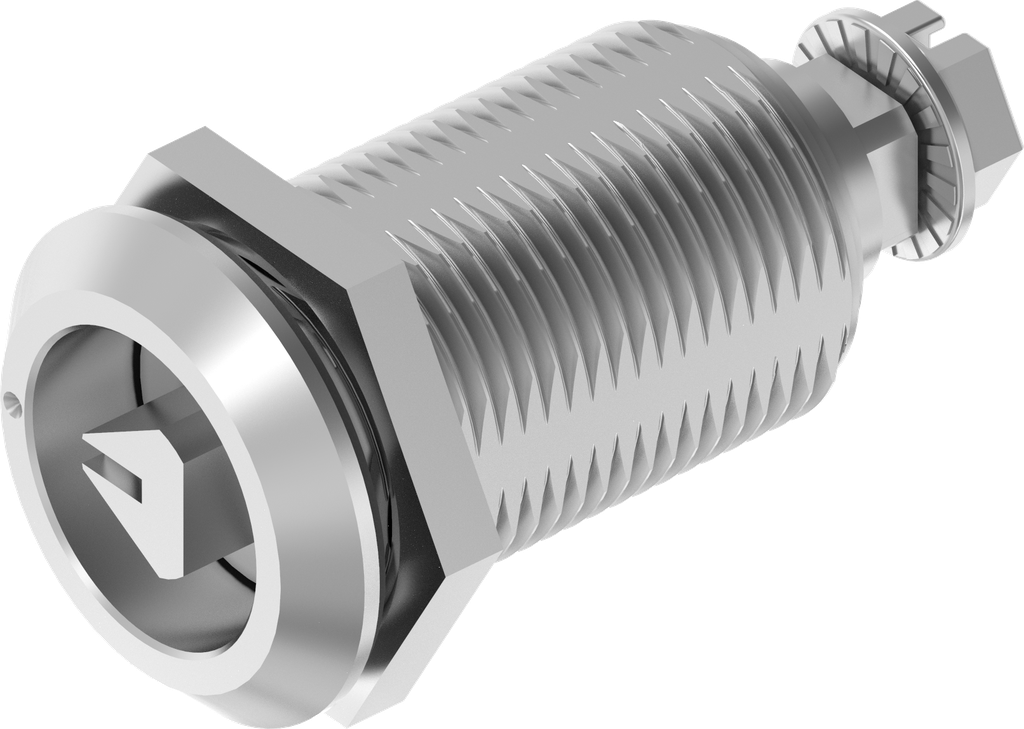 Dreh-Spann-Verschluss Dreikant 8 mit Markierung, Edelstahl AISI 316