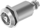 verrou à compression triangle 8 avec marquage, inox AISI 316