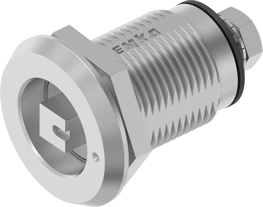 Draai-span-slot links vierkant 7 met aanduiding, RVS 316