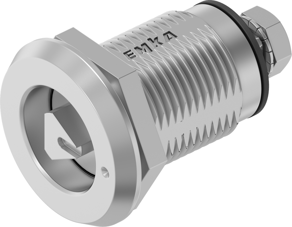 verrou à compression triangle 8 avec marquage, version gauche, inox AISI 316