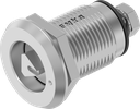 Draai-span-slot links driekant 8 met aanduiding , RVS 316