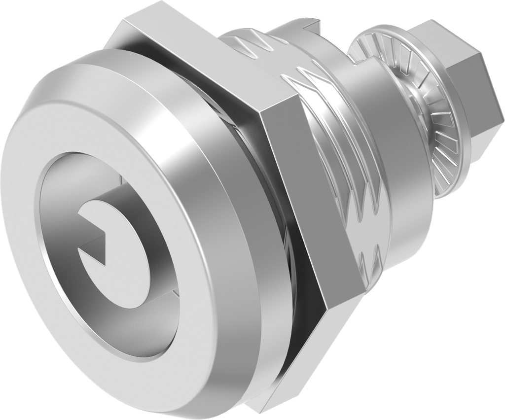 Sicherheits-Vorreiber Ø 8,6 mit Nut, Edelstahl AISI 303