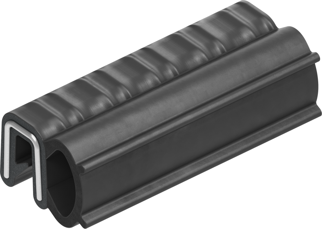 Sealing profile, self-clamping, Foam rubber EPDM; clamping profile EPDM 65 ± 5 Shore A black