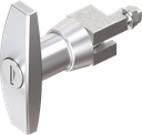 T-handle, keyed different, Zinc die chrome-plated