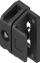 Cam lock with insert triangular 7, Polyamide black