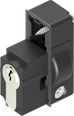 Locking set with profile half cylinder acc. to DIN 18252 keyed 110319 with 3 keys, Polyamide GF black