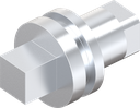 Insert square 7, Zinc die chrome-plated