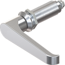 L-handle quarter turn, non-keyed, Zinc die chrome-plated