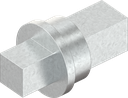 Insert square 7, Zinc die zinc-plated