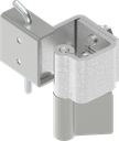 90° Concealed hinge, Steel zinc-plated and raw