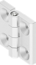 180° Hinge, Stainless steel AISI 316 polished