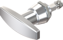 T-handle, non-keyed, Zinc die chrome-plated