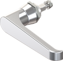 L-handle non-keyed, Zinc die chrome-plated