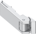 Hinge, Zinc die white aluminium powder-coated