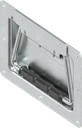 Toggle latch for corners without padlock facility, drilled, Steel zinc-plated DS plus top coat